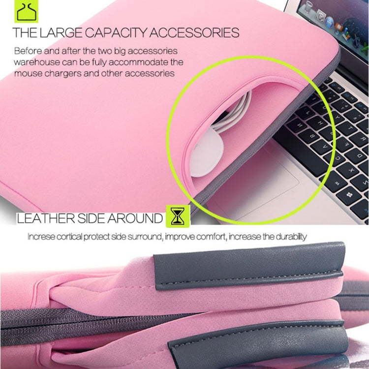 15.4 inch Portable Air Permeable Handheld Sleeve Bag for MacBook Air / Pro, Lenovo and other Laptops, Size: 38x27.5x3.5cm, 15.4 inch Magenta, 15.4 inch Blue, 15.4 inch Grey, 15.4 inch Green, 15.4 inch Pink, 15.4 inch Black