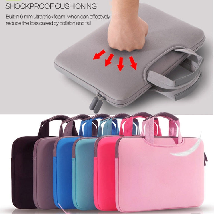 15.4 inch Portable Air Permeable Handheld Sleeve Bag for MacBook Air / Pro, Lenovo and other Laptops, Size: 38x27.5x3.5cm, 15.4 inch Magenta, 15.4 inch Blue, 15.4 inch Grey, 15.4 inch Green, 15.4 inch Pink, 15.4 inch Black