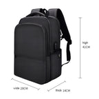 Polyester Laptop Backpack for Below 15 inch Laptops, with USB Interface Trunk Trolley Strap