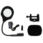 BEST Adjustable Desk Magnifier Lamp LED Light Magnifying Glass (Voltage 220V), 9145T Magnifier