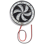 65 LEDs SMD 2835 Motorcycle Modified Windmill Angel Eyes RGB Light Fire Wheel Light Styling Flash Atmosphere Lamp, Diameter: 8.3cm, DC 12V, 65 LEDs Diameter: 9cm