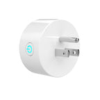 10A Round Shape WiFi Mini Plug APP Remote Control Timing Smart Socket Works with Alexa & Google Home, AC 100-240V, US Plug, 10A US Plug(Round Shape)