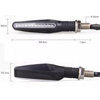 4 PCS DC 12V Motorcycle 12-LED Turn Signal Indicators Blinker Light, (Yellow Light), 12 LED