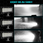 7 inch 18W 1800LM 3 Row LED Strip Light Working Refit Off-road Vehicle Lamp Roof Strip Light, 7 inch 72W