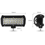 7 inch 18W 1800LM 3 Row LED Strip Light Working Refit Off-road Vehicle Lamp Roof Strip Light, 7 inch 72W
