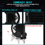7 inch 18W 1800LM 3 Row LED Strip Light Working Refit Off-road Vehicle Lamp Roof Strip Light, 7 inch 72W