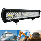 15 inch 75W 7500LM 6000K LED Strip Working Refit Off-road Vehicle Lamp Roof Strip Light, 15 inch 75W