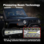 15 inch 75W 7500LM 6000K LED Strip Working Refit Off-road Vehicle Lamp Roof Strip Light, 15 inch 75W
