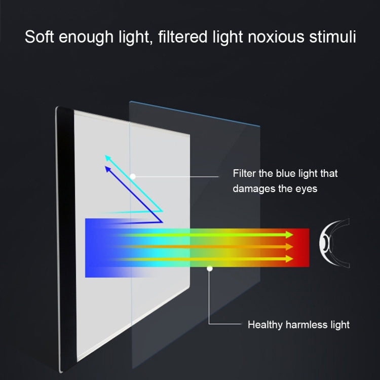 Ultra-thin A4 Size Portable USB LED Artcraft Tracing Light Box Copy Board for Artists Drawing Sketching Animation and X-ray Viewing, No Brightness Control