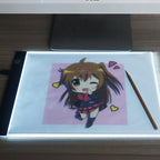 Ultra-thin A4 Size Portable USB LED Artcraft Tracing Light Box Copy Board Brightness Control for Artists Drawing Sketching Animation and X-ray Viewing, Brightness Control
