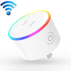10A RGB Scene Light WiFi Remote Control Smart Socket Works with Alexa & Google Home & IFTTT, AC 100-240V, JP Plug, XS-A18