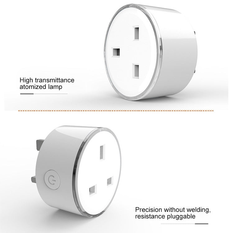 10A RGB Scene Light WiFi Remote Control Smart Socket Works with Alexa & Google Home, AC 220-240V, UK Plug, XS-SSC03