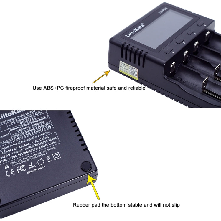LiitoKala Lii-PD4 Nickel-hydrogen Battery Charger for Li-ion / IMR LiFePO4 26650，21700，20700, 18650, 18490, 18350, 17670, 17500, 16340(RCR123), 14500, 10440