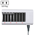 100-240V 8 Slot Battery Charger for AA & AAA Battery, US Plug