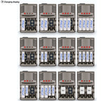 DC 100-240V 4 Slot Battery Charger for AA & AAA & 9V Ni-MH Battery, US Plug