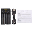 N2 PLUS Micro USB Smart Battery Charger with Indicator Light for 26650, 18650,18500, 14500, 16340(RCR123) IMR / Li-on Battery or AA, AAA, AAAA, C Ni-MH / Ni-Cd Battery