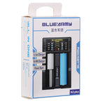 N2 PLUS Micro USB Smart Battery Charger with Indicator Light for 26650, 18650,18500, 14500, 16340(RCR123) IMR / Li-on Battery or AA, AAA, AAAA, C Ni-MH / Ni-Cd Battery