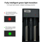 TOMO V6-2 USB Smart Battery Charger with  Indicator Light for 18650 / 18500 / 17650 / 16340 / 14500 / 10500 Li-ion Battery / AA / AAA Battery, TOMO V6-2
