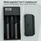 TOMO V6-2 USB Smart Battery Charger with  Indicator Light for 18650 / 18500 / 17650 / 16340 / 14500 / 10500 Li-ion Battery / AA / AAA Battery, TOMO V6-2