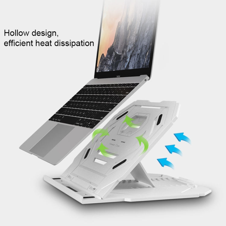 T3 Multi-function Hollow Design Cooling Bracket with 10-Level Adjustable Angle for Notebook,  MacBook, iPad, Mobile Phones, T3 (White), T3 (Black), T3 (Pink), T3 (Blue)