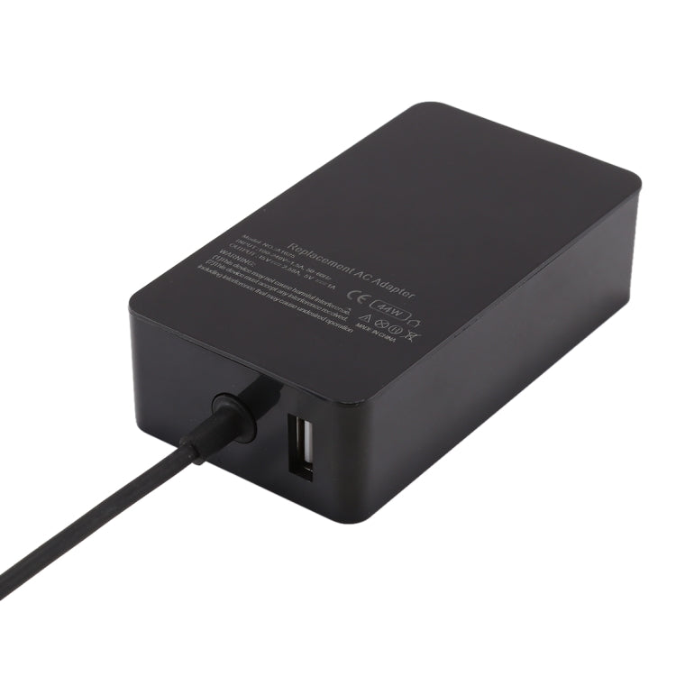 A1625 15V 2.58A 44W AC Power Supply Charger Adapter for Microsoft Surface Pro 6 / Pro 5 (2017) / Pro 4, EU Plug, MBC0294A, MBC0294D