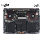 1 Pairs CPU Cooling Cooler Fan For MacBook Pro A1989 13 inch 2018 2019, A1989