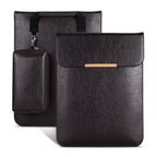 13.3 inch Laptop 2 in 1 PU Leather Sleeve Liner Bag with Mouse Storage Bag