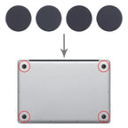 For MacBook Pro A2442 A2485 A2681 2021 2022 4 in 1 Bottom Case Rubber Mats, A2442 A2485 A2681 2021 2022