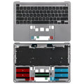 For Macbook Pro 13 inch 2021 A2338 C-side Cover + US Edition Key Board, A2338 2021(US Edition)
