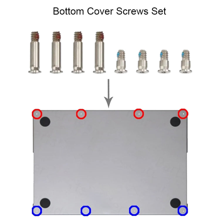 Bottom Cover Screws Set for MacBook Pro Retina M3 14 16 A2918 A2991 A2992, A2918 A2991 A2992