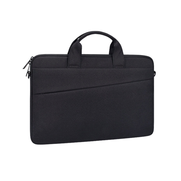 ST03S 15.4 inch Double Side Pockets Wearable Oxford Cloth Soft Handle Portable Laptop Tablet Bag, 15.4 inch Black, 15.4 inch Pink, 15.4 inch Grey, 15.4 inch Deep Space Gray, 15.4 inch Navy Blue