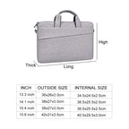 ST03S 15.4 inch Double Side Pockets Wearable Oxford Cloth Soft Handle Portable Laptop Tablet Bag, 15.4 inch Black, 15.4 inch Pink, 15.4 inch Grey, 15.4 inch Deep Space Gray, 15.4 inch Navy Blue