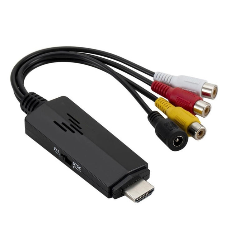 HD Video to 3RCA AV CVBS Converter Adapter, HD Video to 3RCA