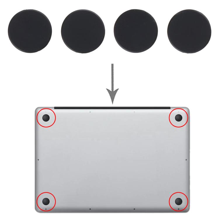 For MacBook Air M4 13 inch A3240 4 in 1 Bottom Case Rubber Mats, A3240