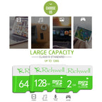 Richwell 64GB High Speed Class 10 Micro SD(TF) Memory Card, 64GB
