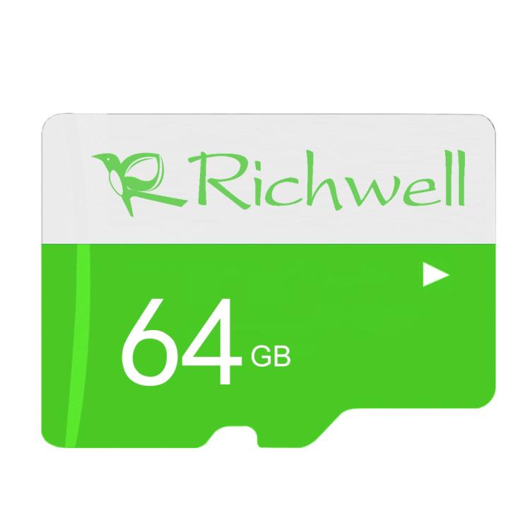 Richwell 64GB High Speed Class 10 TF Memory Card, 64GB