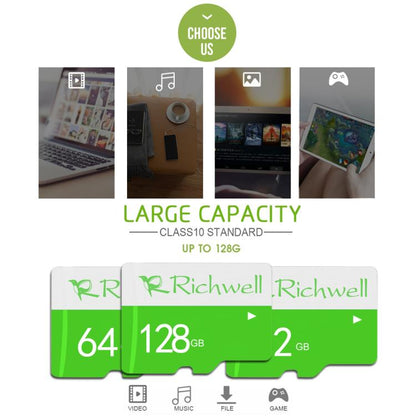 Richwell 16GB High Speed Class 10 TF Memory Card, 16GB