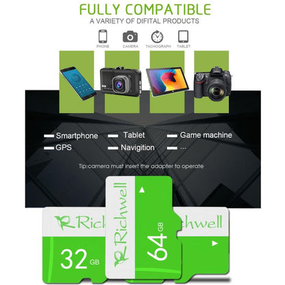 Richwell 16GB High Speed Class 10 TF Memory Card, 16GB