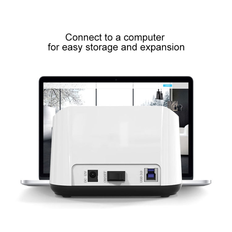 Blueendless 2.5 / 3.5 inch SATA USB 3.0 2 Bay Hard Drive Dock