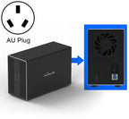Blueendless USB-B Interface 3.5 inch 2 Bay RAID Combination Array HDD External Enclosure, USB-B
