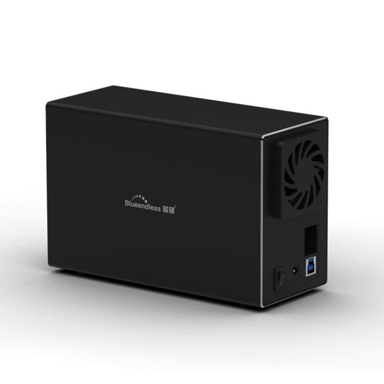 Blueendless USB-B Interface 3.5 inch 2 Bay RAID Combination Array HDD External Enclosure, USB-B