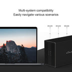 Blueendless USB-B Interface 3.5 inch 2 Bay RAID Combination Array HDD External Enclosure, USB-B