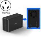 Blueendless Type-C / USB-C Interface 3.5 inch 2 Bay RAID Combination Array HDD External Enclosure, Type-C