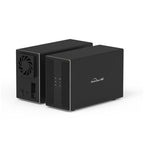 Blueendless Type-C / USB-C Interface 3.5 inch 2 Bay RAID Combination Array HDD External Enclosure, Type-C