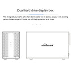 Blueendless Type-C / USB-C Interface 3.5 inch 2 Bay RAID Combination Array HDD External Enclosure, Type-C