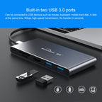 Blueendless 6 In 1 Multi-function Type-C / USB-C HUB Expansion Dock M.2 NGFF Solid State Drive, 6 In 1