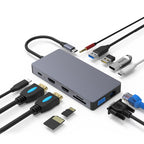 Blueendless 12 In 1 Multi-function Type-C / USB-C HUB Expansion Dock, 12 In 1
