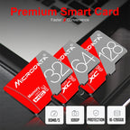 MICRODATA 128GB Class10 Red and Grey TF(Micro SD) Memory Card, 128GB