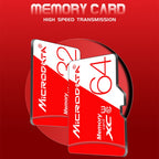 MICRODATA 128GB High Speed U3 Red and White TF(Micro SD) Memory Card, 128GB