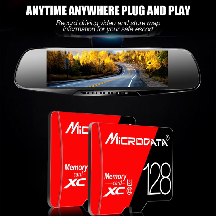 MICRODATA 32GB High Speed U1 Red and Black TF(Micro SD) Memory Card, 32GB